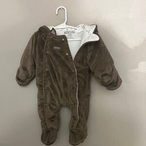 Kenneth Cole Reaction Brown Kids Footie One Piece